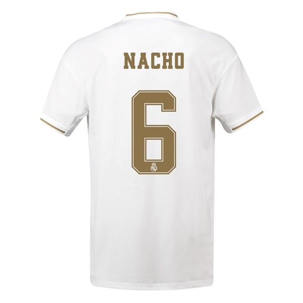 Camiseta Real Madrid NO.6 Nacho 1ª 2019-2020 Blanco
